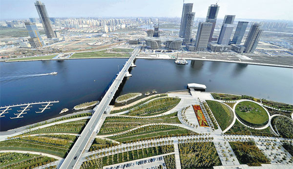 Green buildings in place