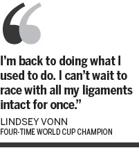 Vintage Vonn shines in comeback