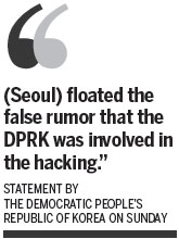 Pyongyang denies hacking attack on Sony Pictures