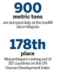 Dump offers living amid Maputo's stark poverty gap