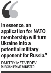 Talks resume after Kiev steps toward NATO