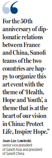 Sanofi art exhibition of 'Life and Hope'