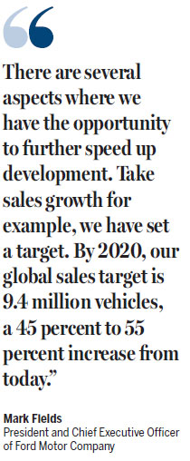 Ford on track with accelerated China growth plan