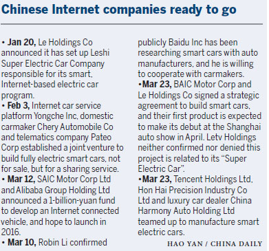 Carmakers join with Internet industry to design samart cars