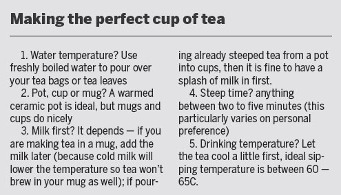 Scientists: Most Britons do notknow how to make a cup of tea