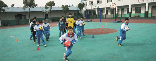 Football fan shares passion with next generation