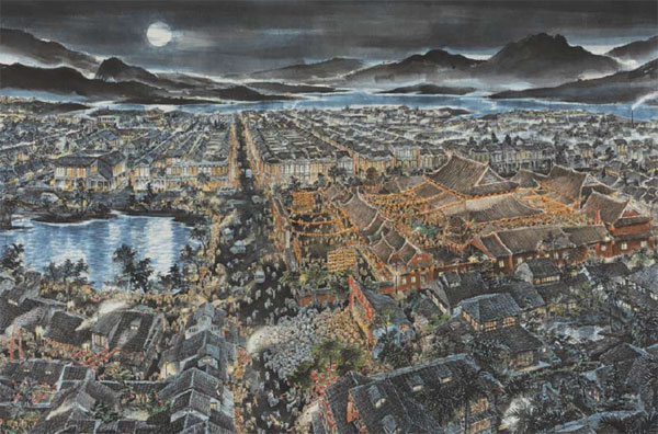 Painter has first solo show on mainland