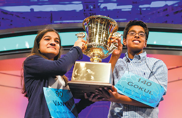 US National Spelling Bee ends in tie for 2nd year