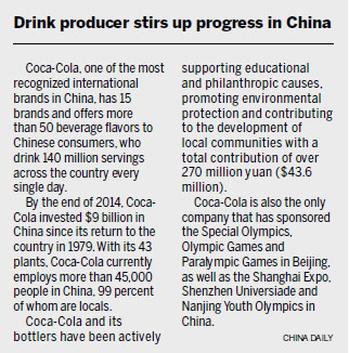 Coca-Cola meets 2020 water goal in China