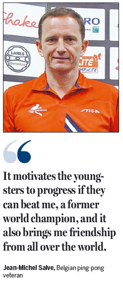 Former No 1 still champions ping-pong
