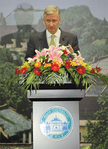 King Philippe praises ties with Wuhan