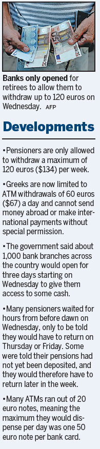 Greece offers conditional OK to bailout