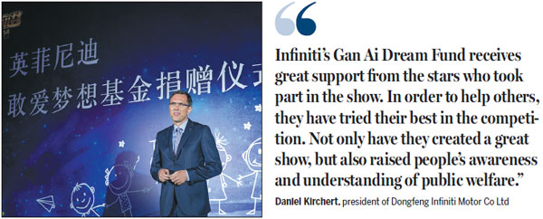 Auto Special: Infiniti joins TV race celebrity competitors to support charities