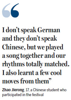 Young musicians experience German culture