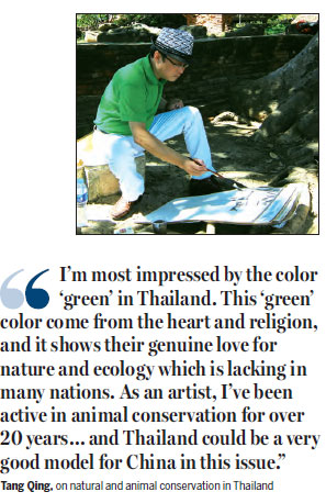 Thailand through the dragon's brushes