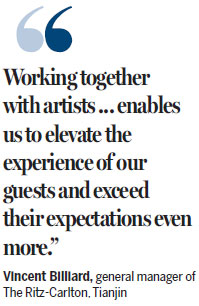 Painter adds brush of color, joy to Ritz-Carlton, Tianjin