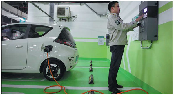 Development of charging facility network speeds up