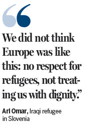 Angry refugees demand to leave
