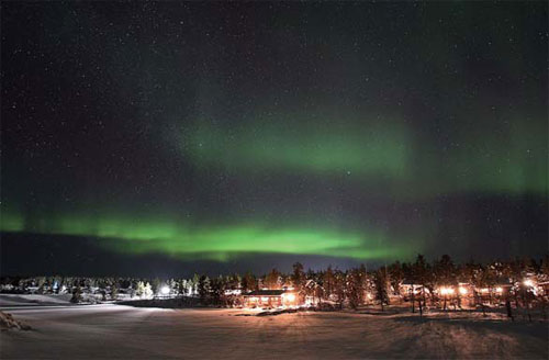 Polar spectacle lights up winter wonderland