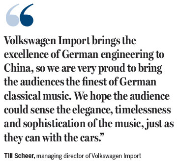 Volkswagen Import presents Staatskapelle Dresden China Tour 2015