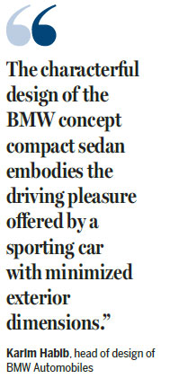 BMW concept sedan appeals to young generation