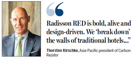 Radisson wants to paint the towns red