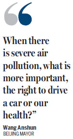 Beijing seeks healthier balance between car numbers and air quality