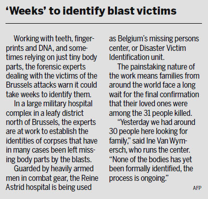 Belgian police arrest 6 in bombing investigation