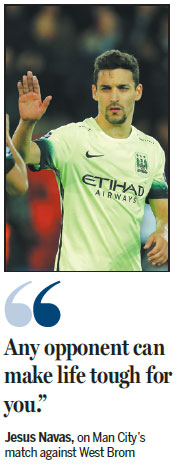 Gritty City can't afford to relax, warns Navas