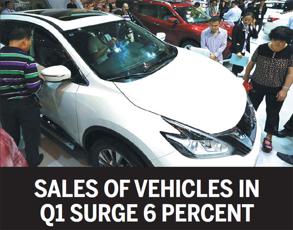 Sales Of Vehicles In Q1 Surge 6 Percent