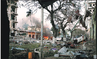 Extremists' siege of hotel leaves 16 dead