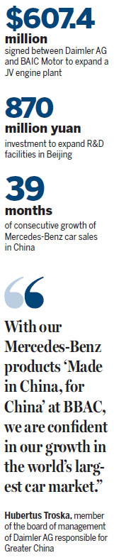 Added investment proves Daimler's commitment to China