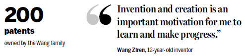 Young inventor keeps innovation in the family