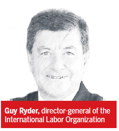 ILO chief praises Beijing's handling of financial crisis