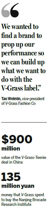 Growing V-Grass gives luxury fashion Chinese style