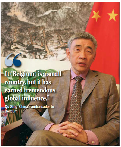 Ambassador lauds 45 years of China-Belgium relations