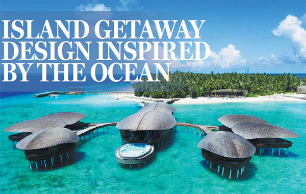 Island getaway design inspired by the ocean