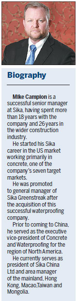 Sika exec makes concrete plans for future growth in China