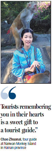 Guide has passion for visitors, monkeys
