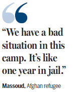 Anger in Greek camp over living conditions