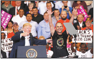 Trump reassures supporters at rally
