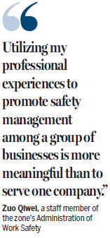 Zone worker keeps businesses, employees safe