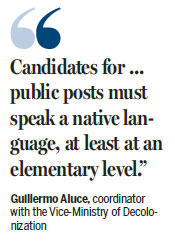 Native languages reclaim their rightful role in Bolivia