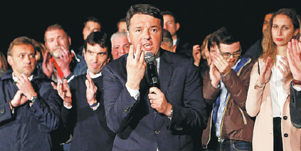 Renzi re-elected as ruling party head
