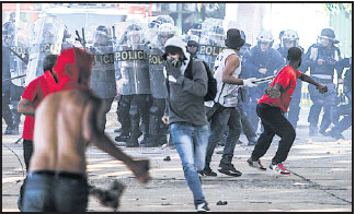 Brazil deploys armed forces against protesters