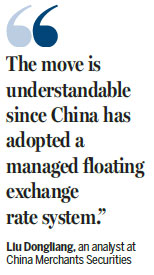 Change in yuan rate calculation to ease 'herd effects'