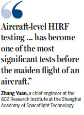 Airliner's maiden voyage heralds industry's growing abilities