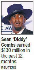 Diddy ousts Swift to top list