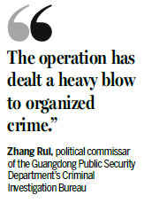 Organized crime gets triple wallop in south