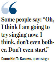 'It's tougher for today's young opera singers'